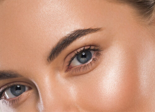 Photo of a woman's eyes and eyebrows