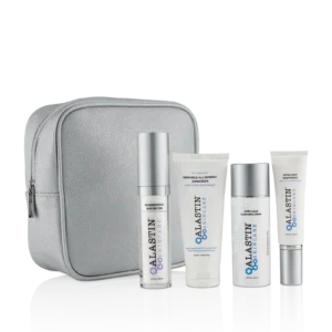 An all-in-one procedure enhancement system is designed to help prepare skin and accelerate results when used before and after cosmetic treatments.