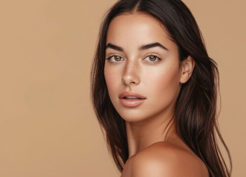 Photo of a woman with wrinkle-free skin after BOTOX® Cosmetic treatments